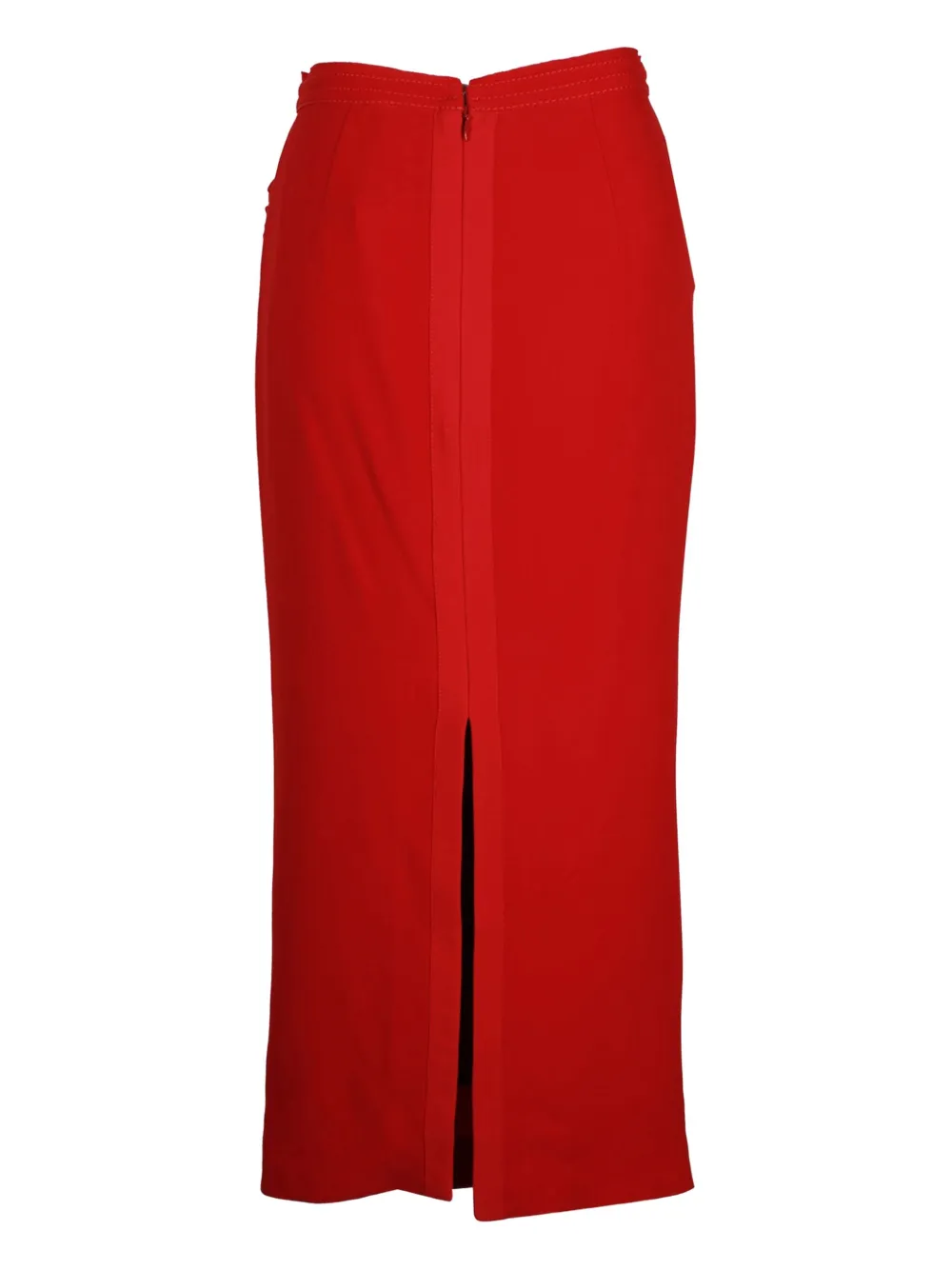 Pre-owned N°21 High-waist Pencil Skirt In Red