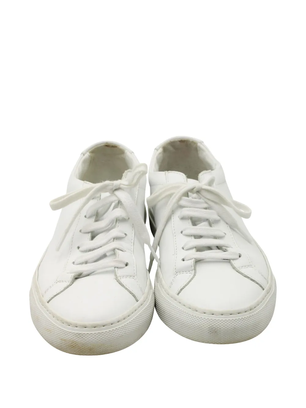 Pre-owned Common Projects Achilles Leather Sneakers In White