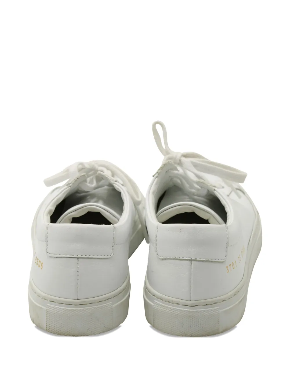 Pre-owned Common Projects Achilles Leather Sneakers In White