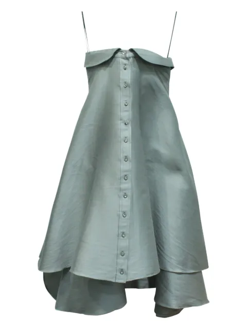  Château Quinault l'Enclos buttoned-front bow-detail mini dress
