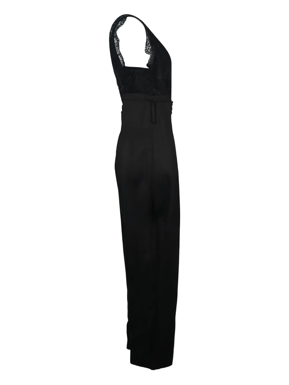 SANDRO lace-bodice jumpsuit - Zwart