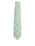 Versace Pre-Owned Medusa Head-pattern silk tie - Blue