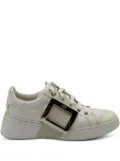 Roger Vivier Vintage Viv Skate metal-buckle sneakers - Neutrals