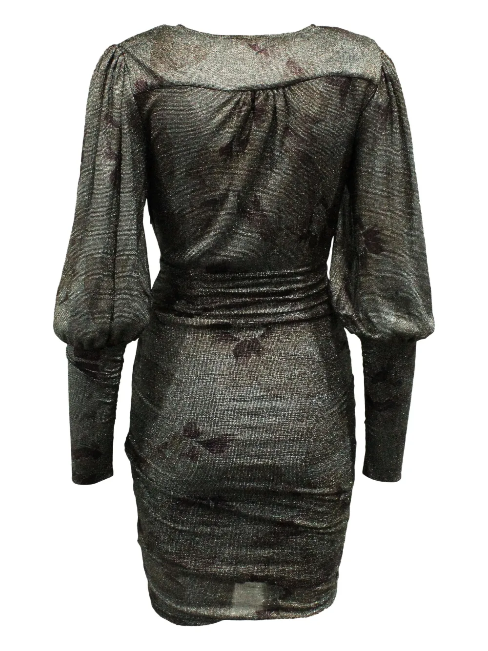 Ba&Sh Lizie floral-print ruched dress - Zilver