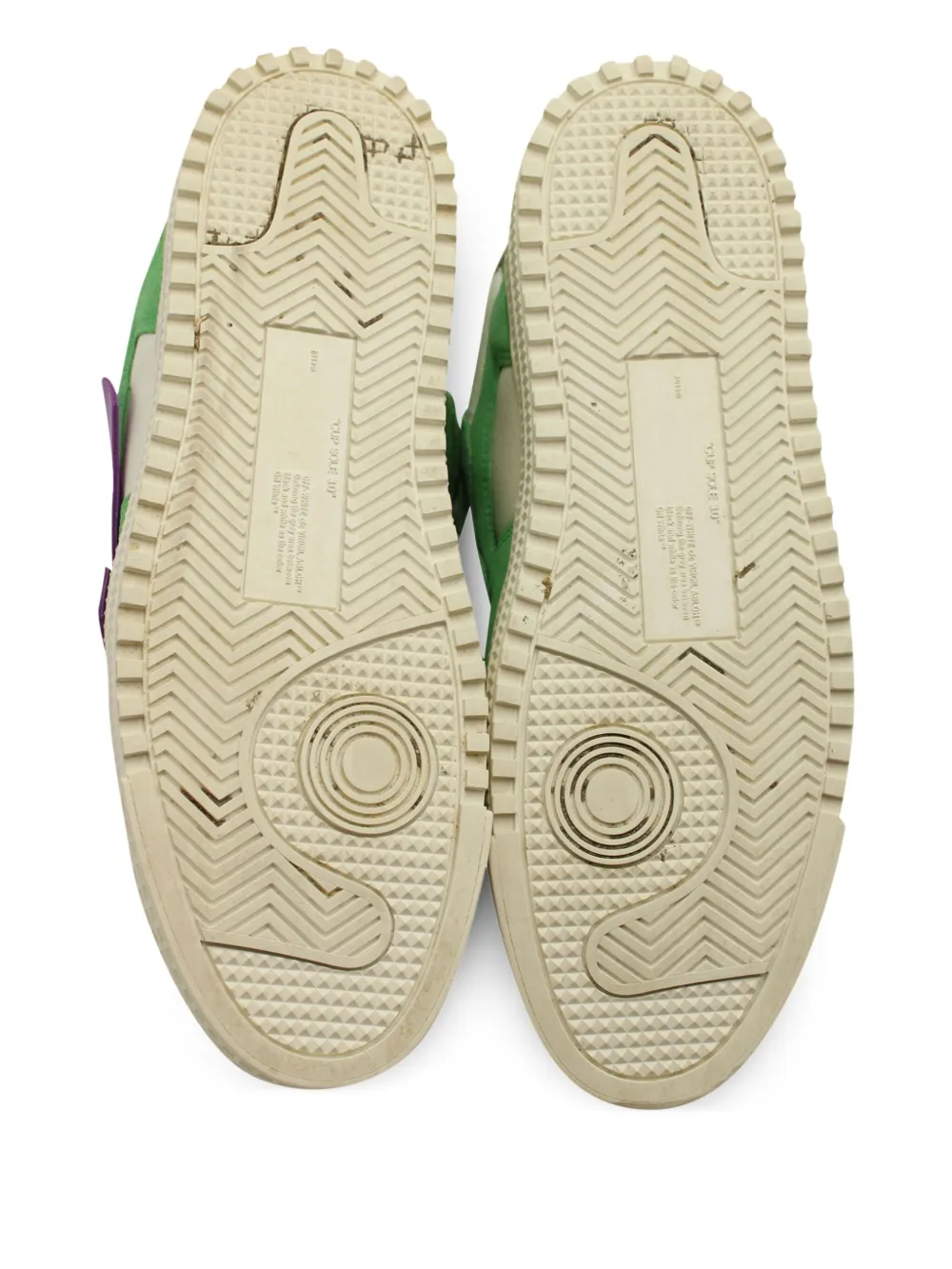 Pre-owned Off-white Floating Arrow Sneakers In Green