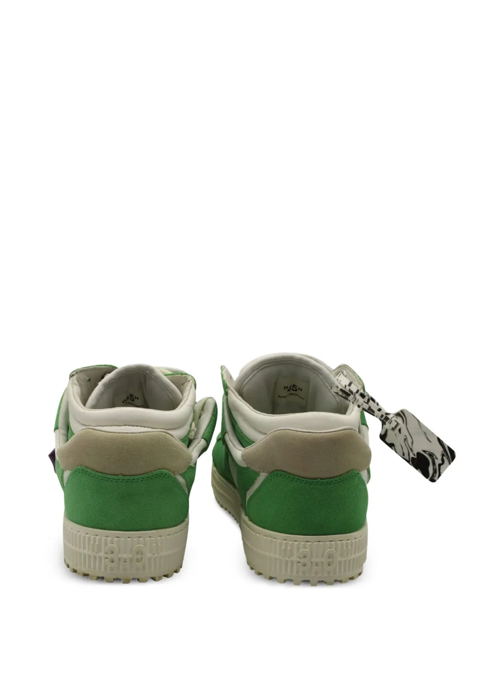 Pre-owned Off-white Floating Arrow Sneakers In Green
