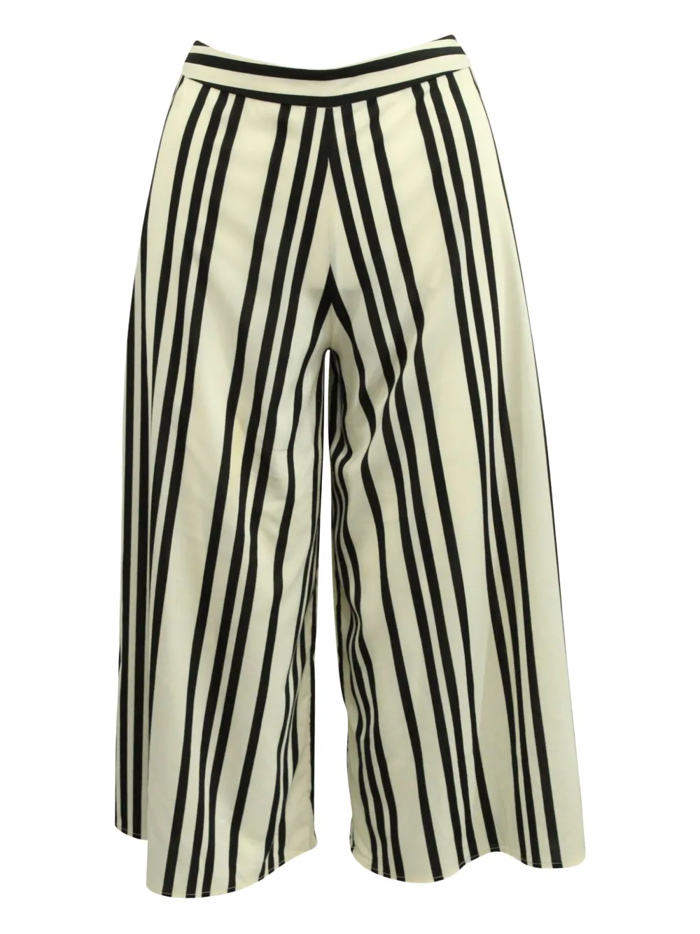 alice + olivia striped wide-leg trousers | White | Image 1