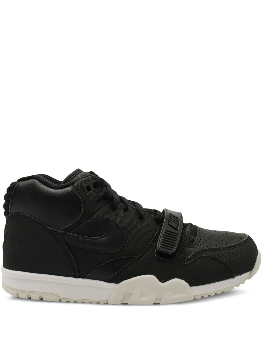 Nike Vintage Air Trainer 1 leather strap sneakers | Black | Image 1