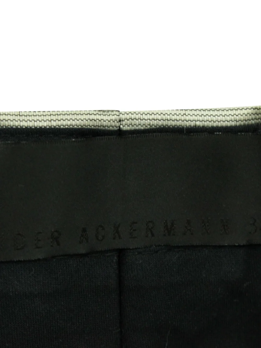 Pre-owned Haider Ackermann Geometric-print Trousers In Black