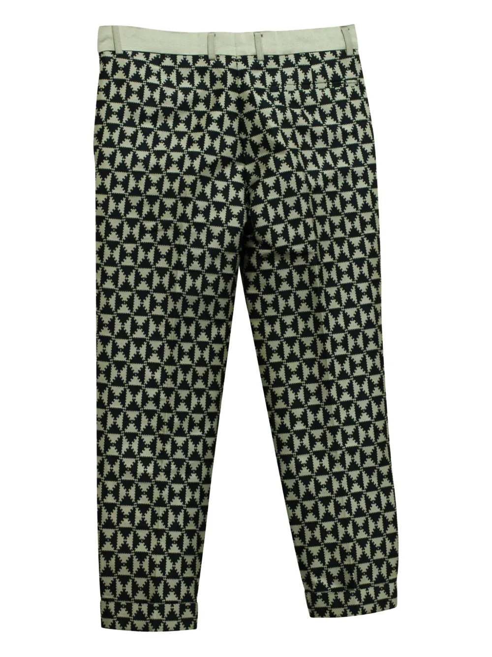 Haider Ackermann geometric-print trousers - Zwart