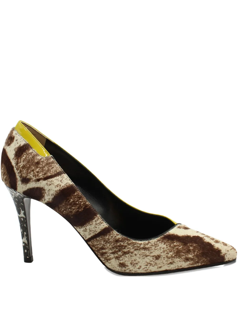 Fendi Pre-Owned animal-print pointed-toe pumps | Brown | Image 1
