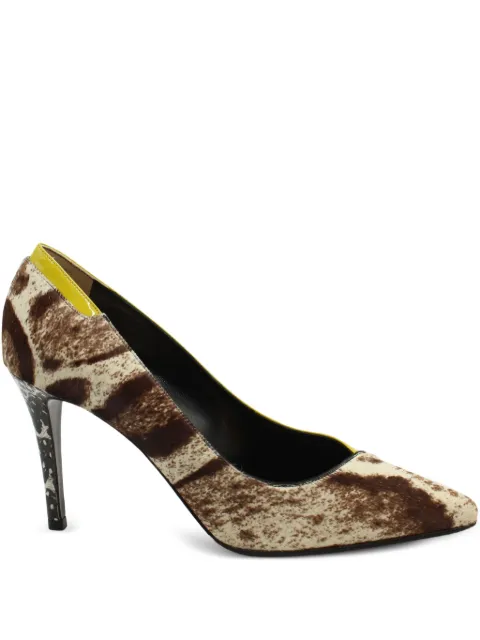 Fendi Pre-Owned animal-print pointed-toe pumps