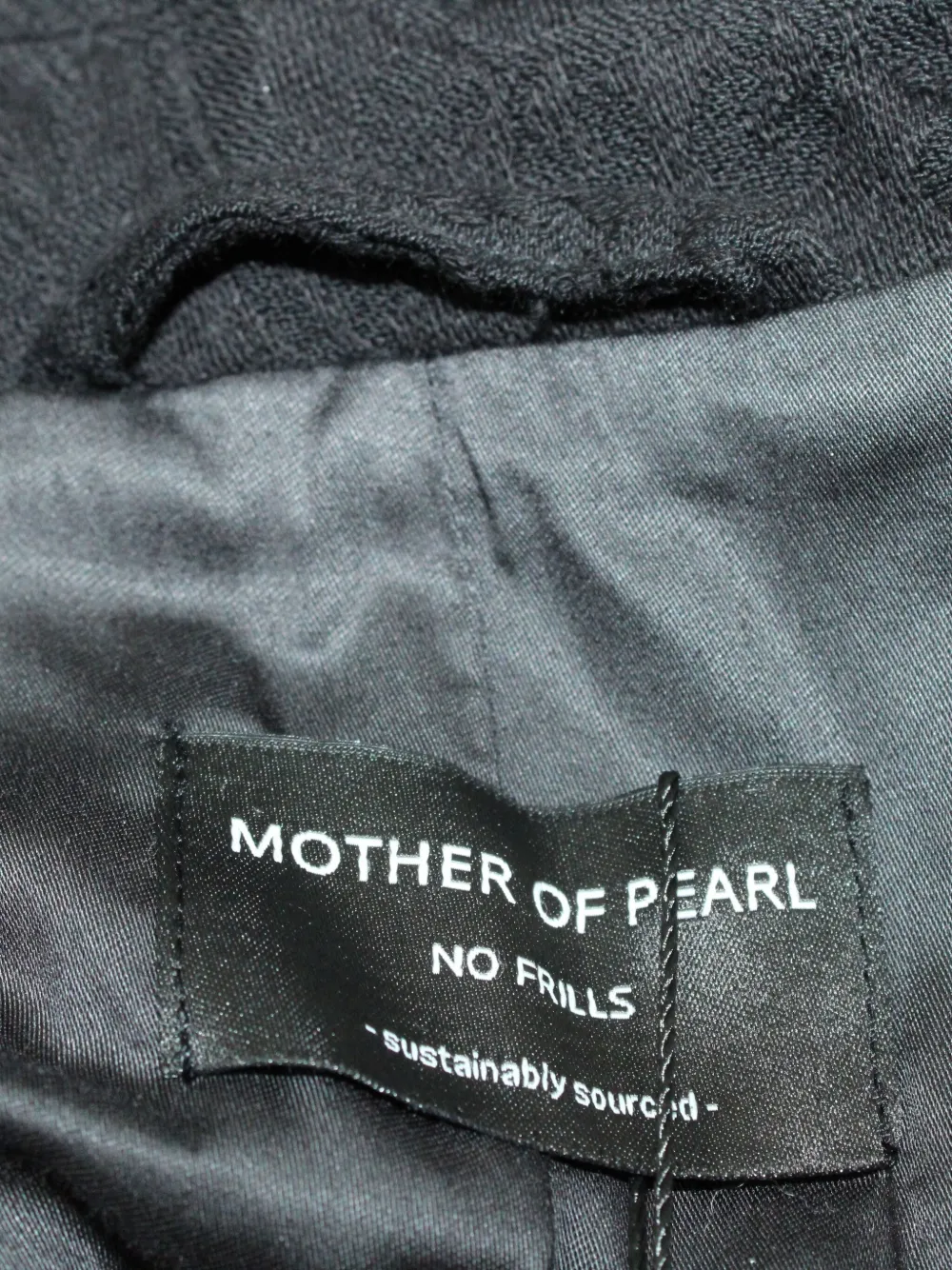Pre-owned Mother Of Pearl Double-breasted Blazer In Black