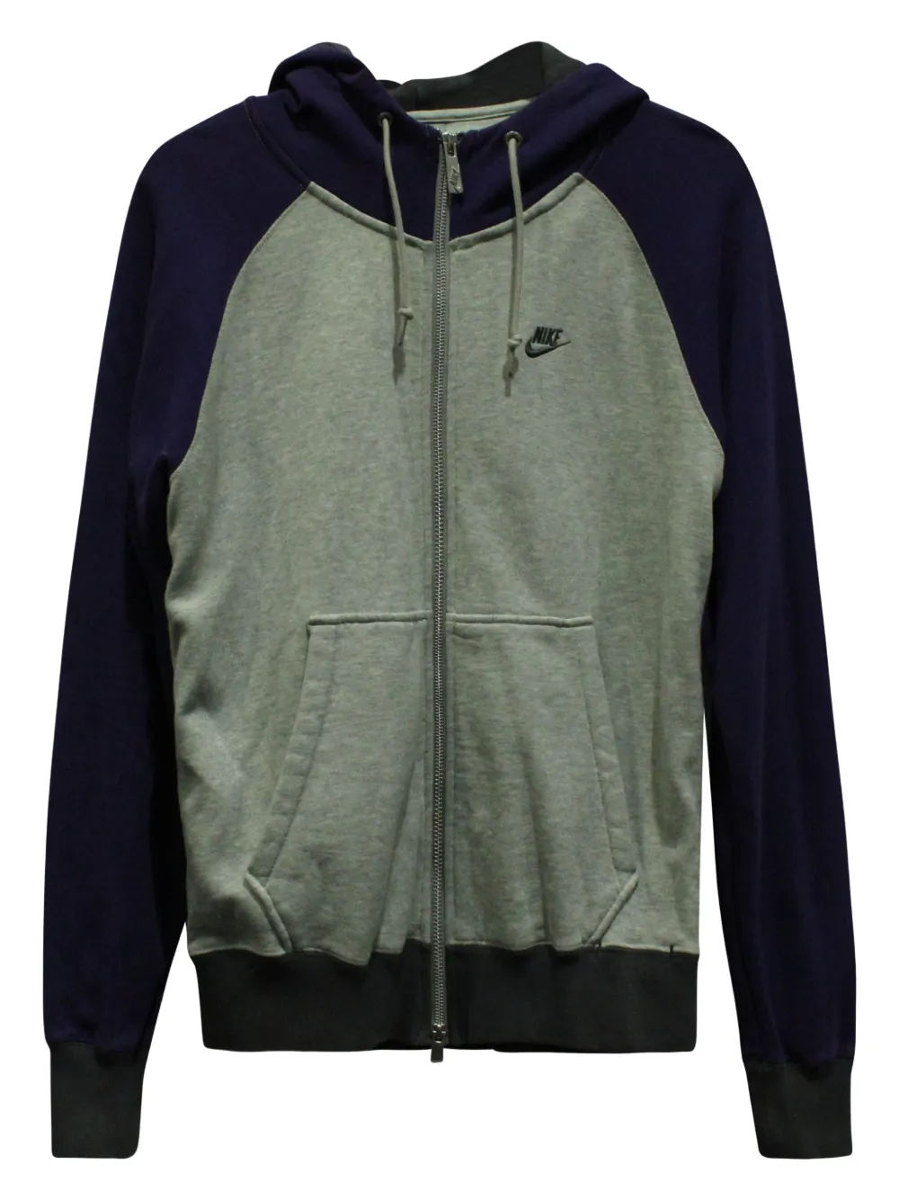 Nike Vintage raglan-sleeve zip-up hoodie | Grey | Image 1