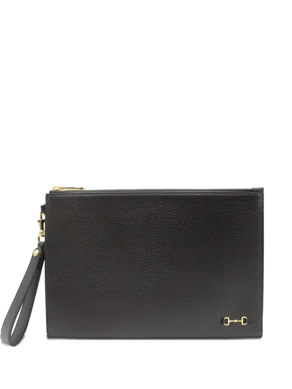 Gucci Pre-Owned Horsebit-detail pouch - Nero