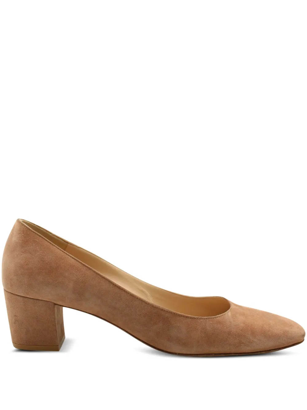Gianvito Rossi block-heel square-toe pumps | Neutrals | Image 1