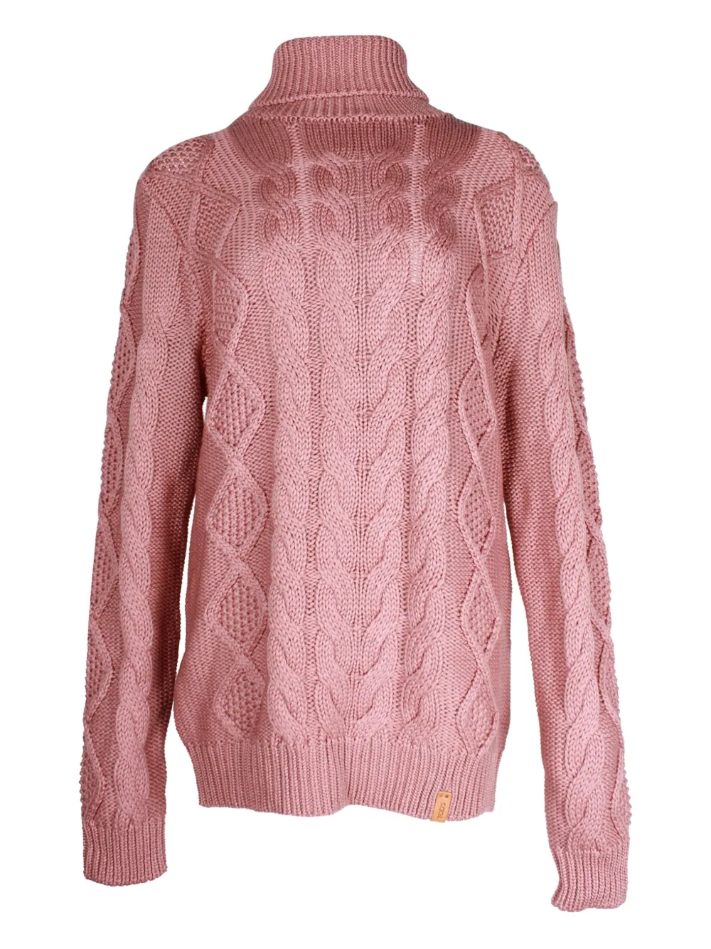 Tod's Vintage cable-knit turtleneck sweater | Pink | Image 1