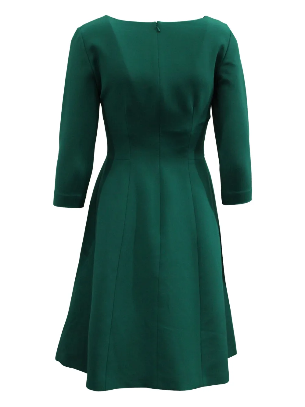 Alberta Ferretti Vintage long-sleeve flared dress - Groen