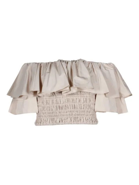 Self-Portrait off-shoulder ruffled top