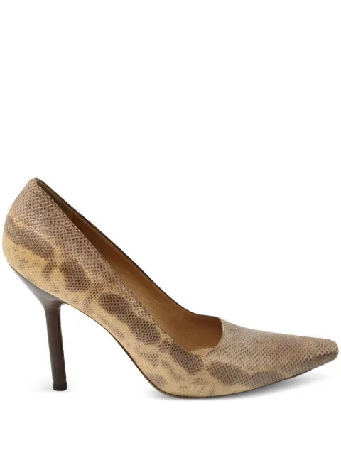 Gucci Pre-Owned 80mm snakeskin pointed pumps