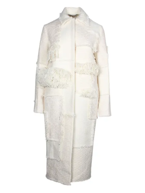 Nina Ricci Pre-Owned fringe panelled coat