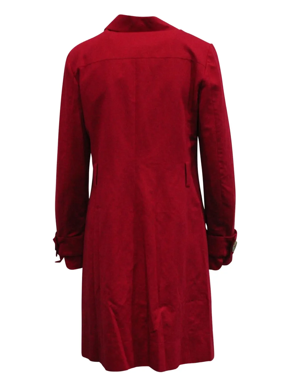 Pre-owned Kenzo Cotton Blend Trench Coat In Red