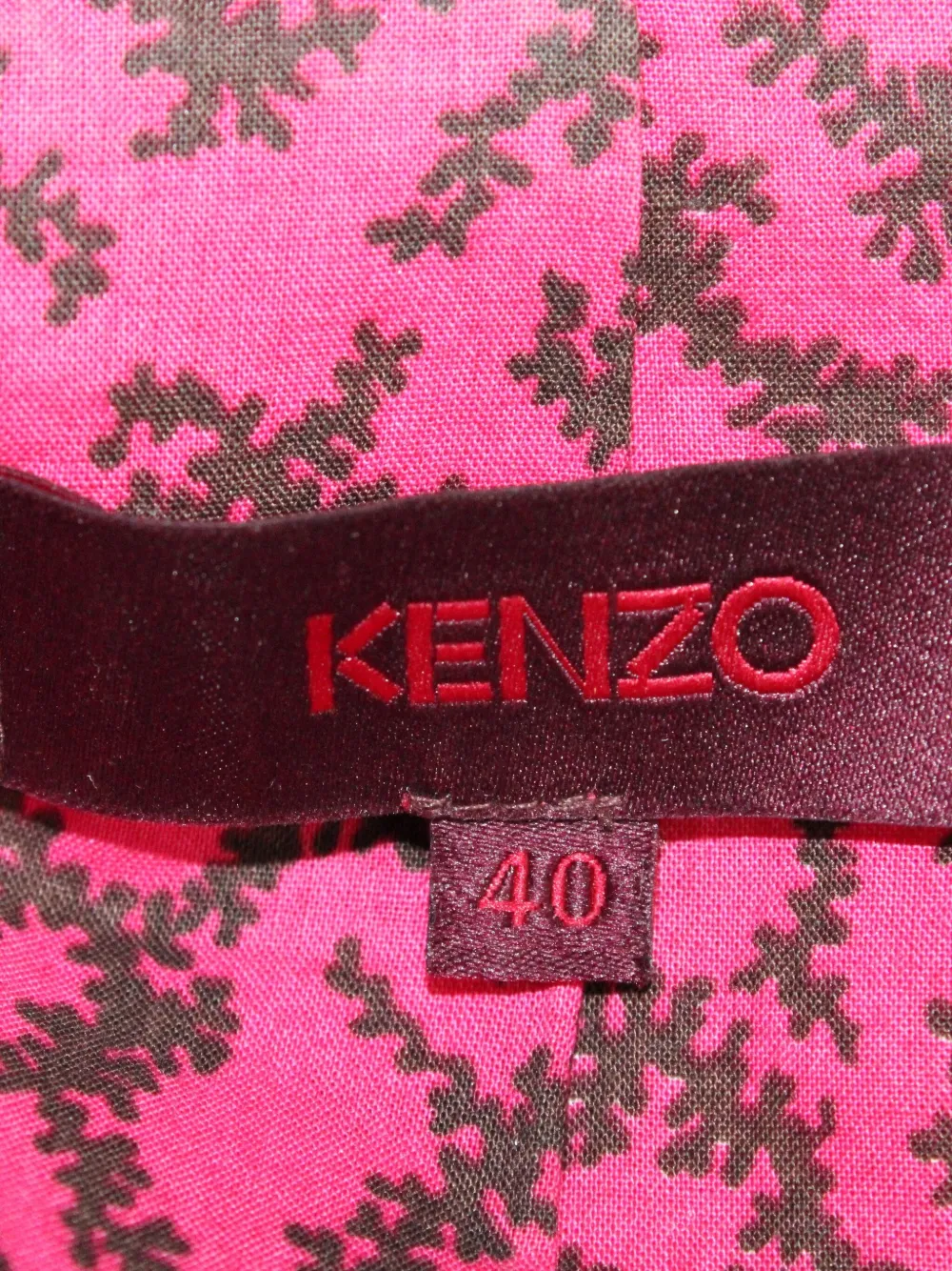 Pre-owned Kenzo Cotton Blend Trench Coat In Red