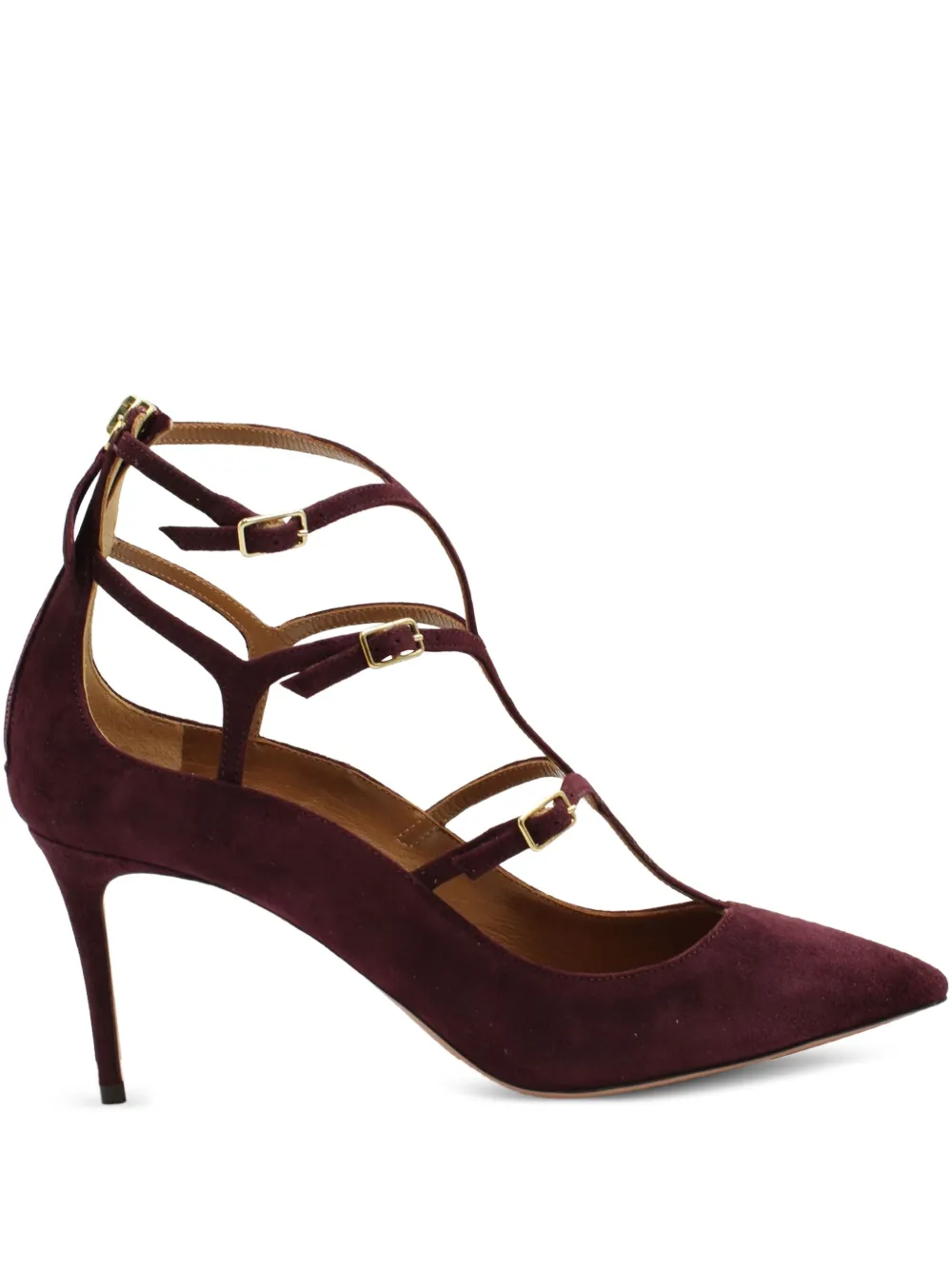 Aquazzura T-bar buckle pumps | Red | Image 1