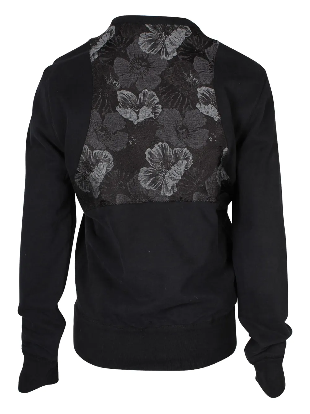 Pre-owned Alexander Mcqueen Floral-print Sweater In Black
