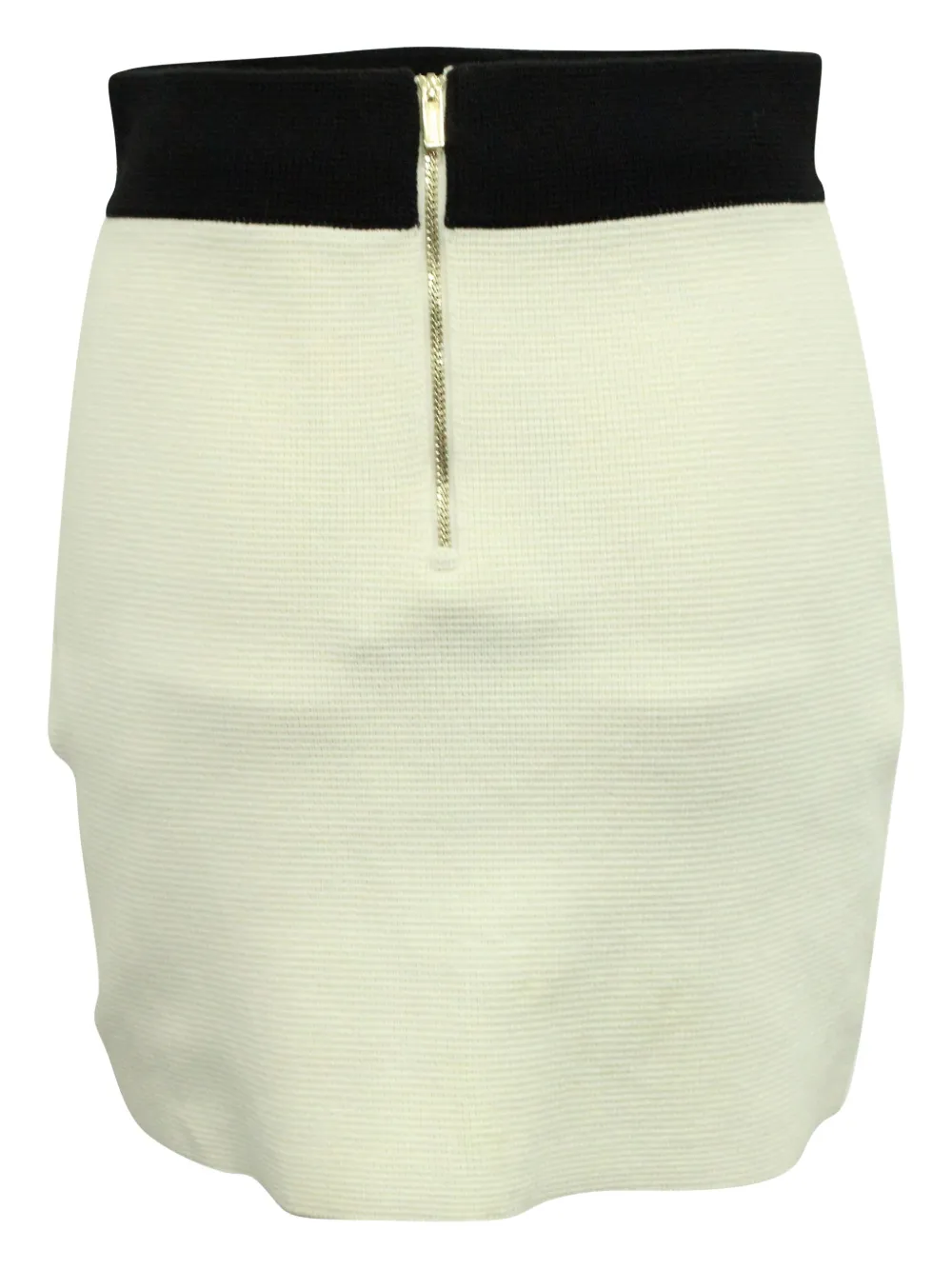 Maje knitted ruffle-trimmed skirt - Wit