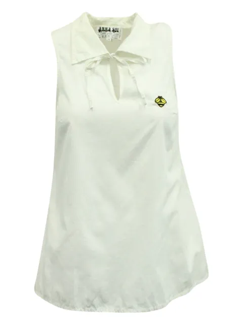 Anna Sui Vintage bee-embroidered sleeveless top