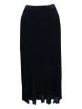 SANDRO pleated midi skirt - Blue