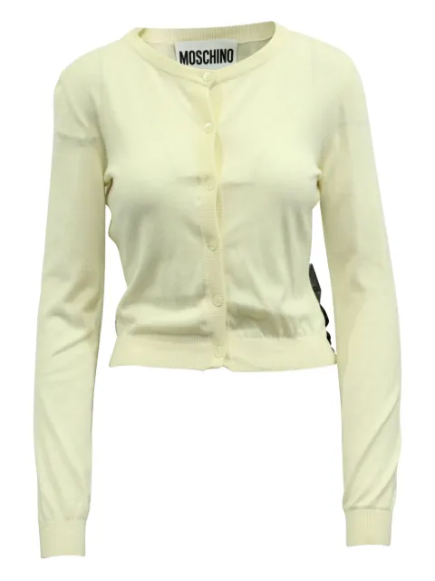 Moschino bow-detail knitted cardigan