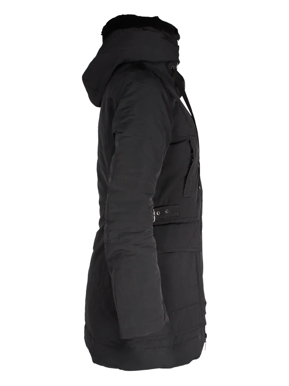 Moncler Vintage hooded coat - Zwart