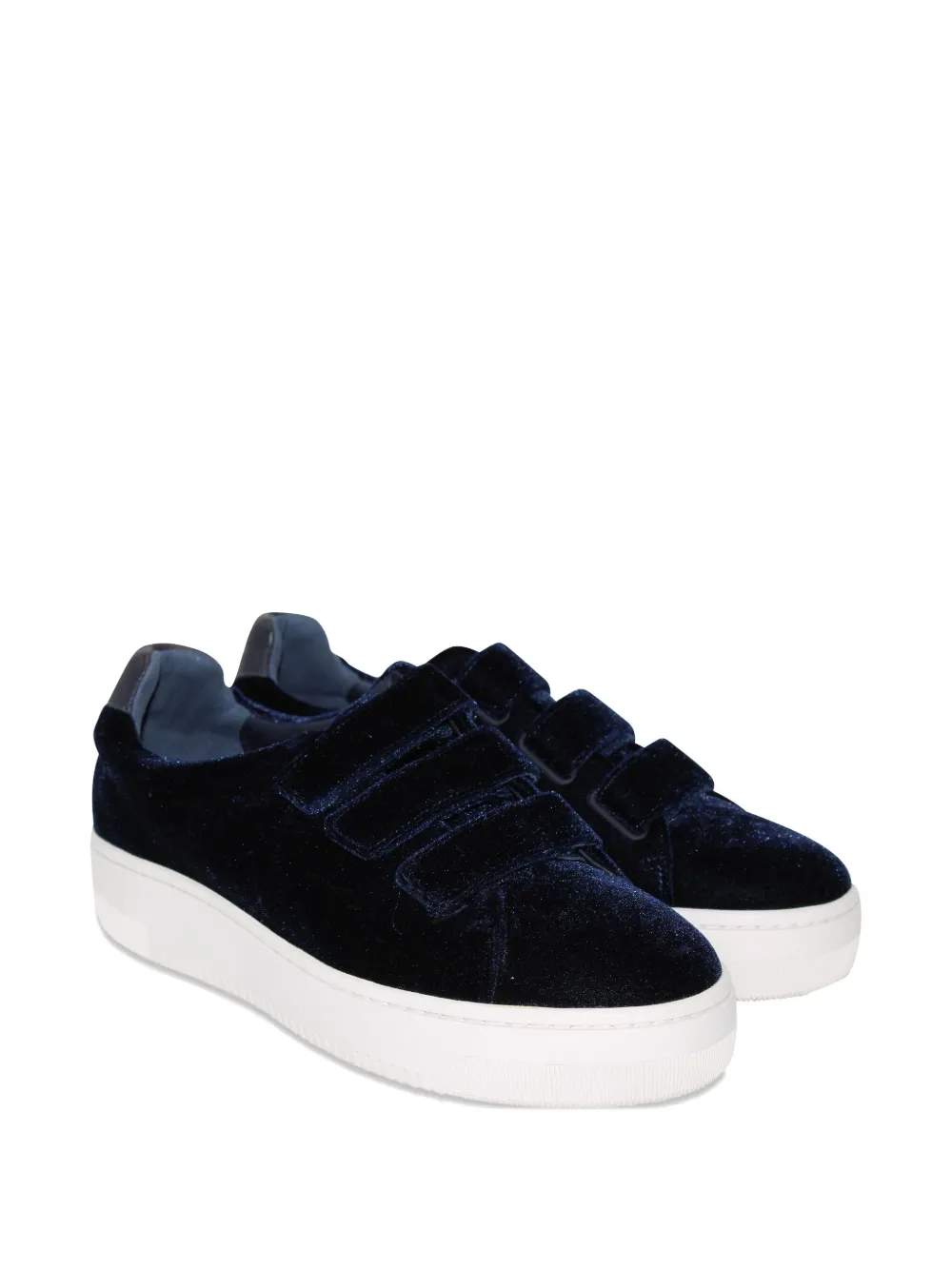 SANDRO velvet sneakers - Blauw