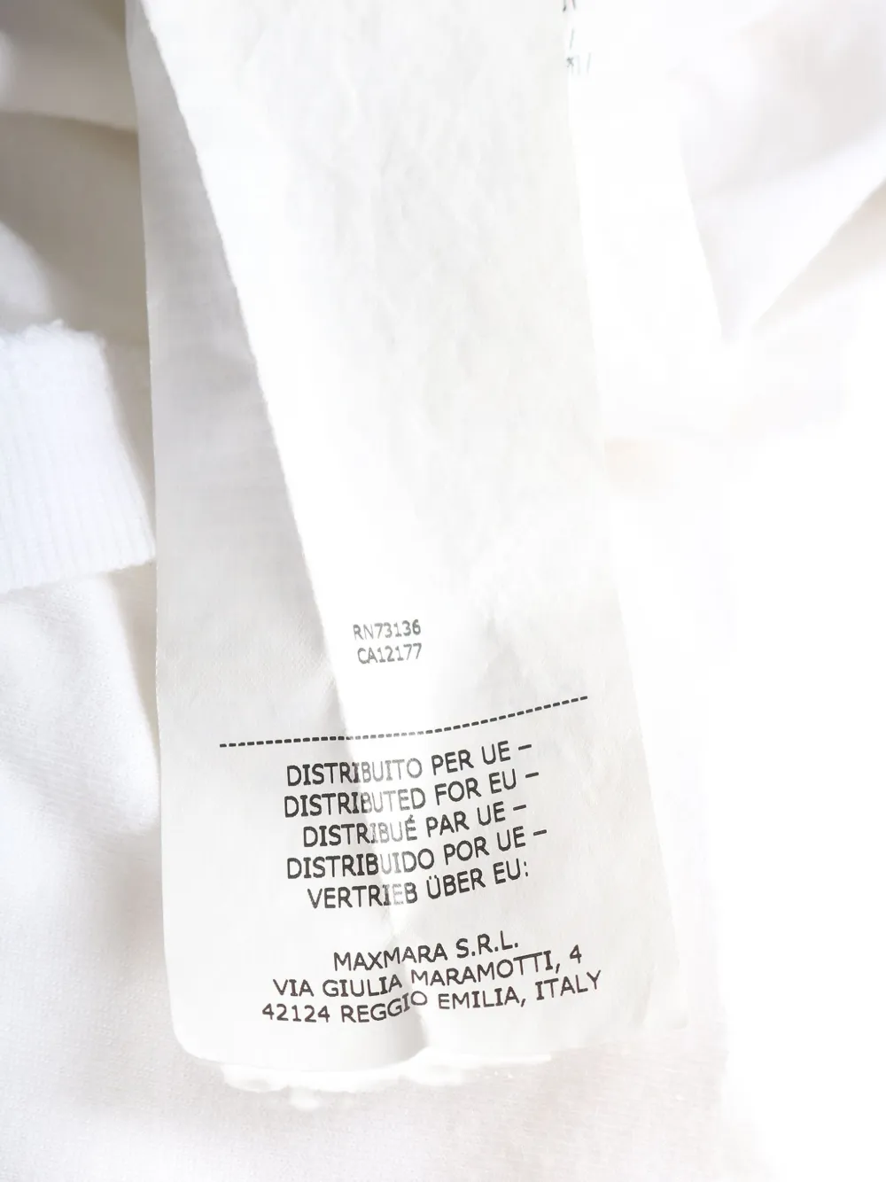 Pre-owned Max Mara Humor Logo-print T-shirt In White