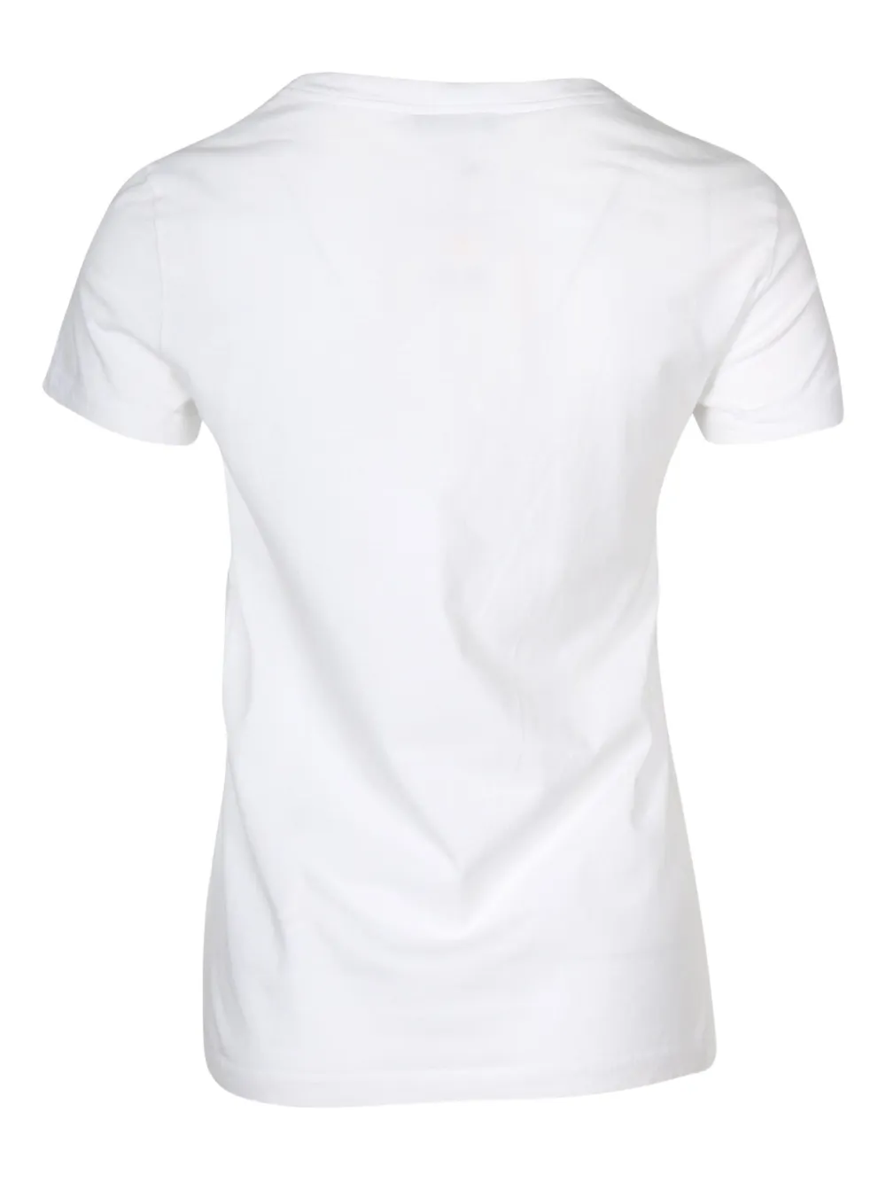 Pre-owned Max Mara Humor Logo-print T-shirt In White