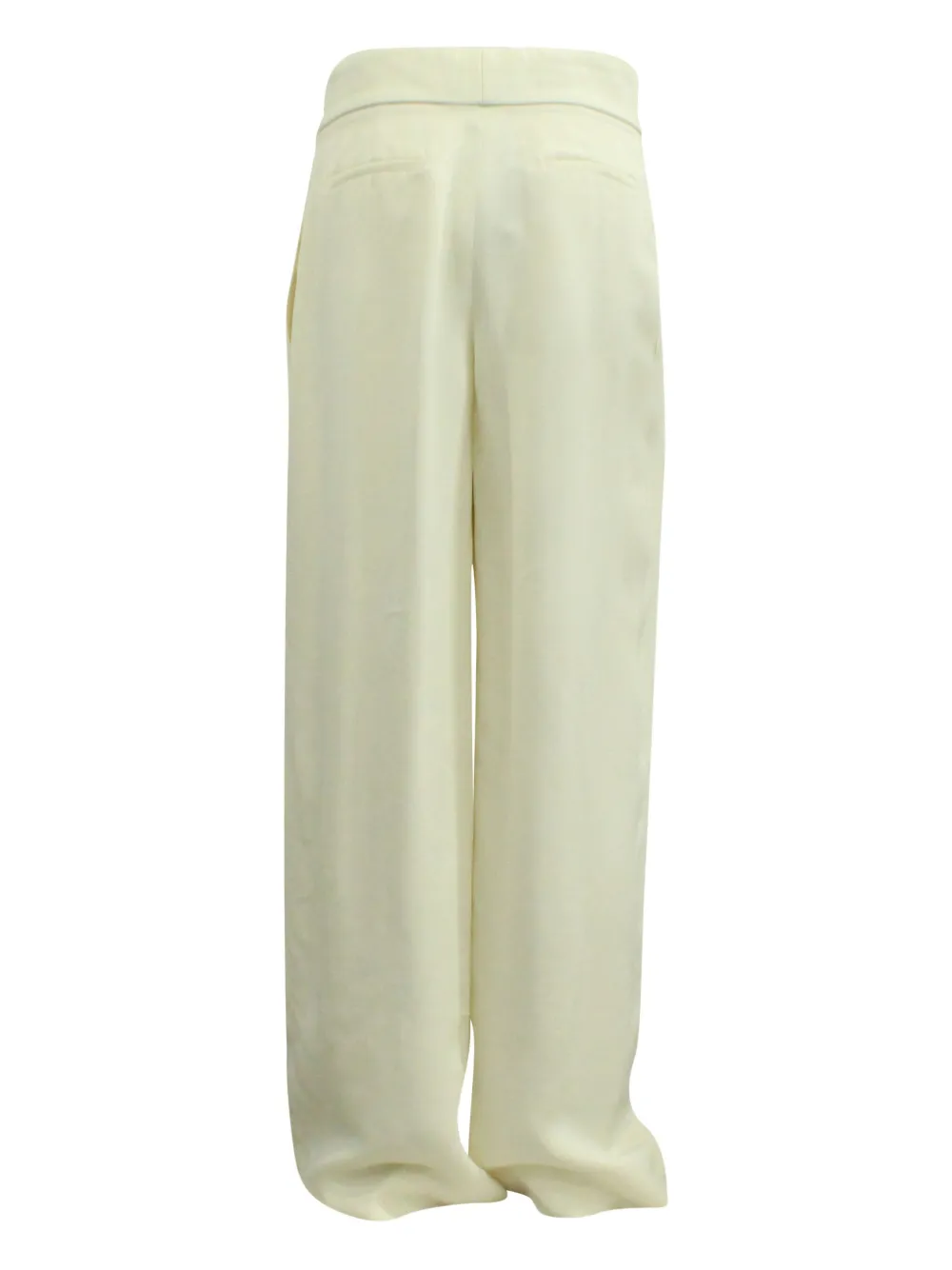Pre-owned Chloé Vintage Pleated-front Trousers In White