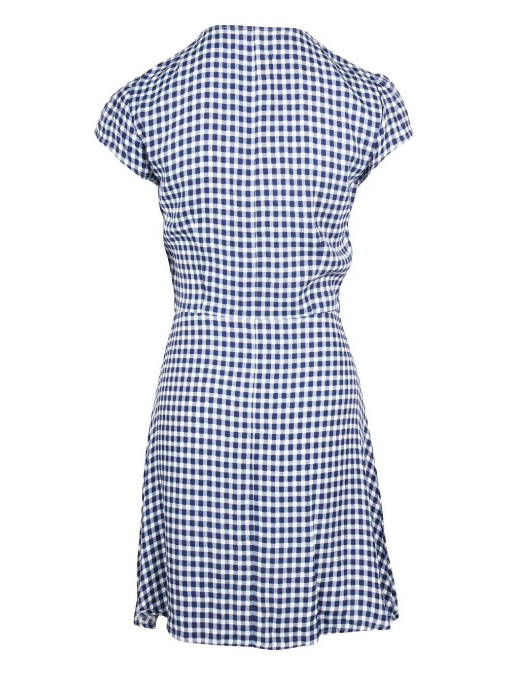 Reformation gingham-check mini dress - Blauw