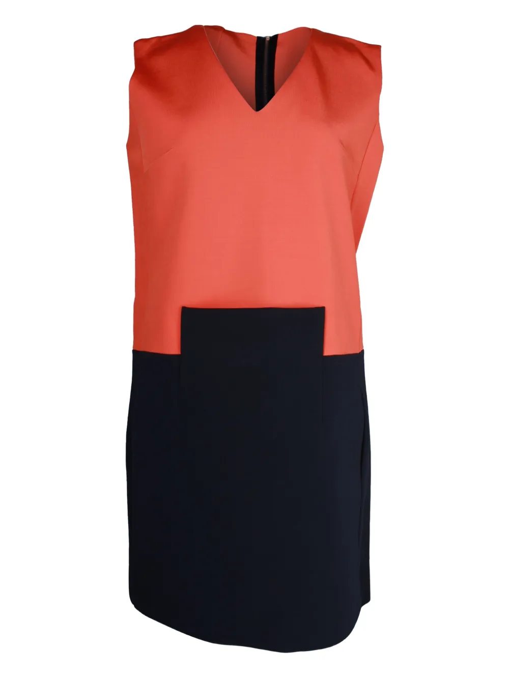 Victoria Beckham colour-block shift mini dress | Orange | Image 1