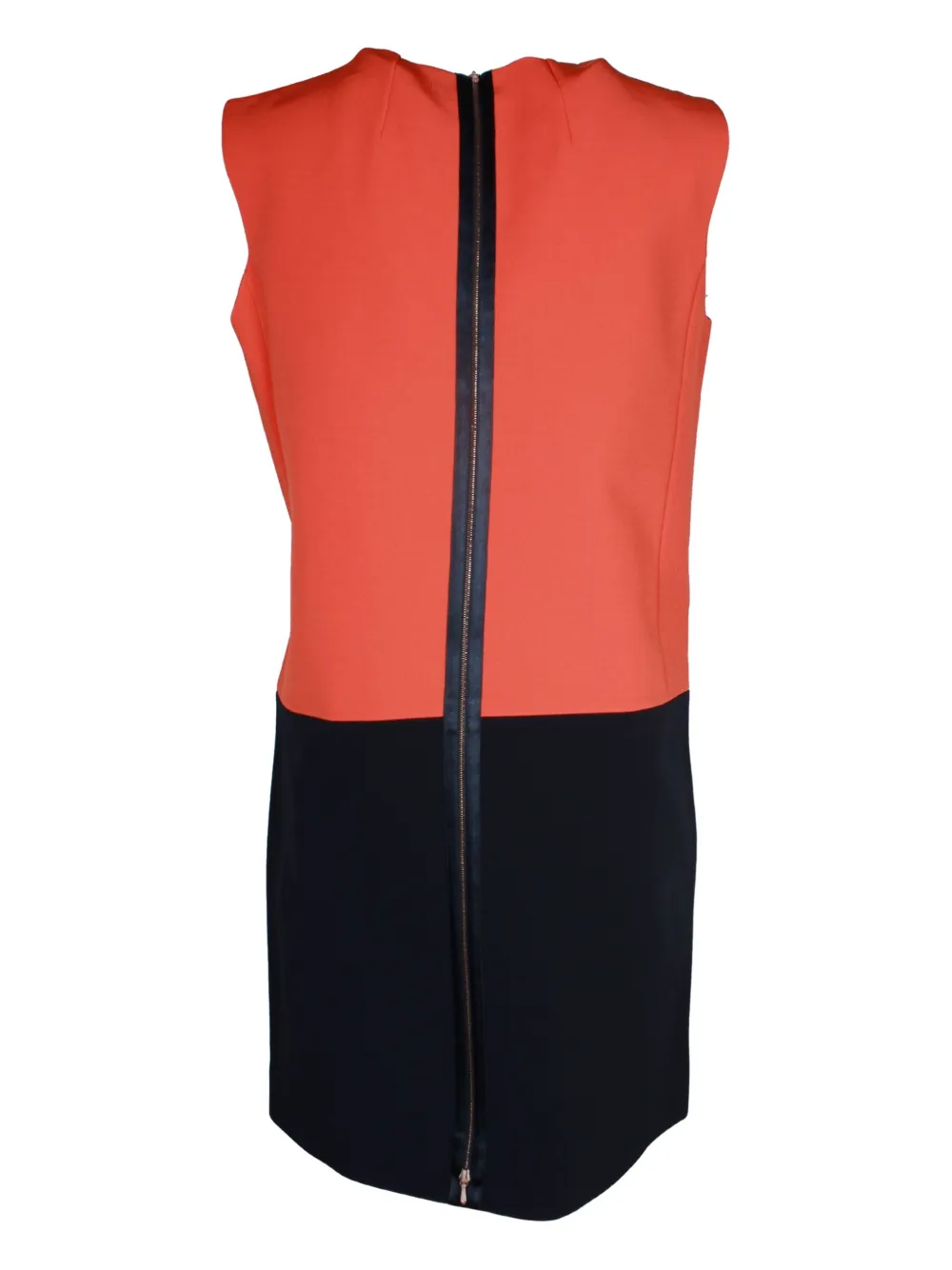 Victoria Beckham colour-block shift mini dress - Oranje