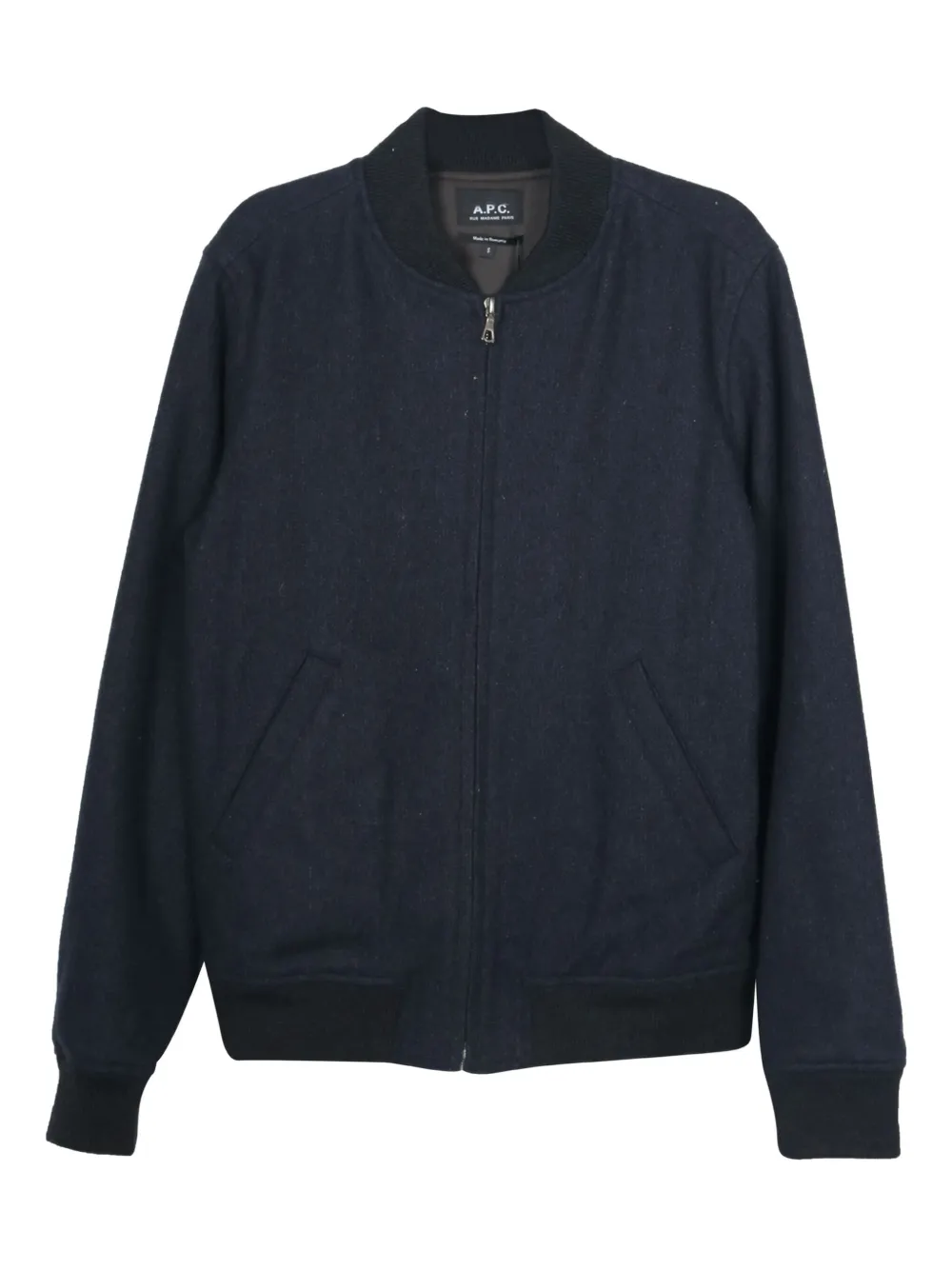 A.P.C. Mouliné Lota bomber jacket | Blue | Image 1