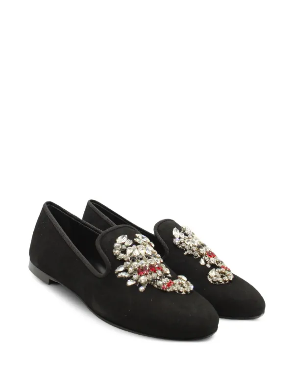 Giuseppe Zanotti Vintage scorpion-embellished Flat Loafers | Black