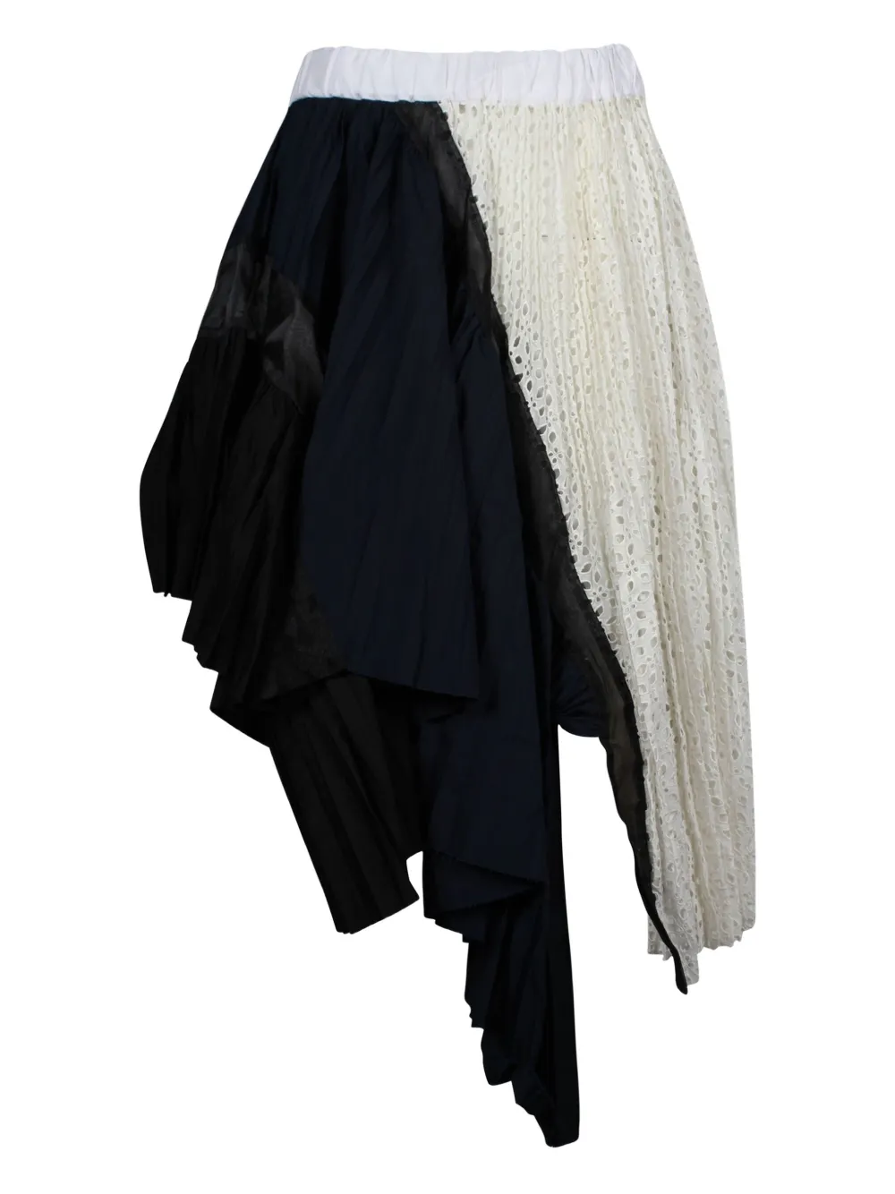 NIKE x SACAI lace-panel asymmetrical skirt | Image 2