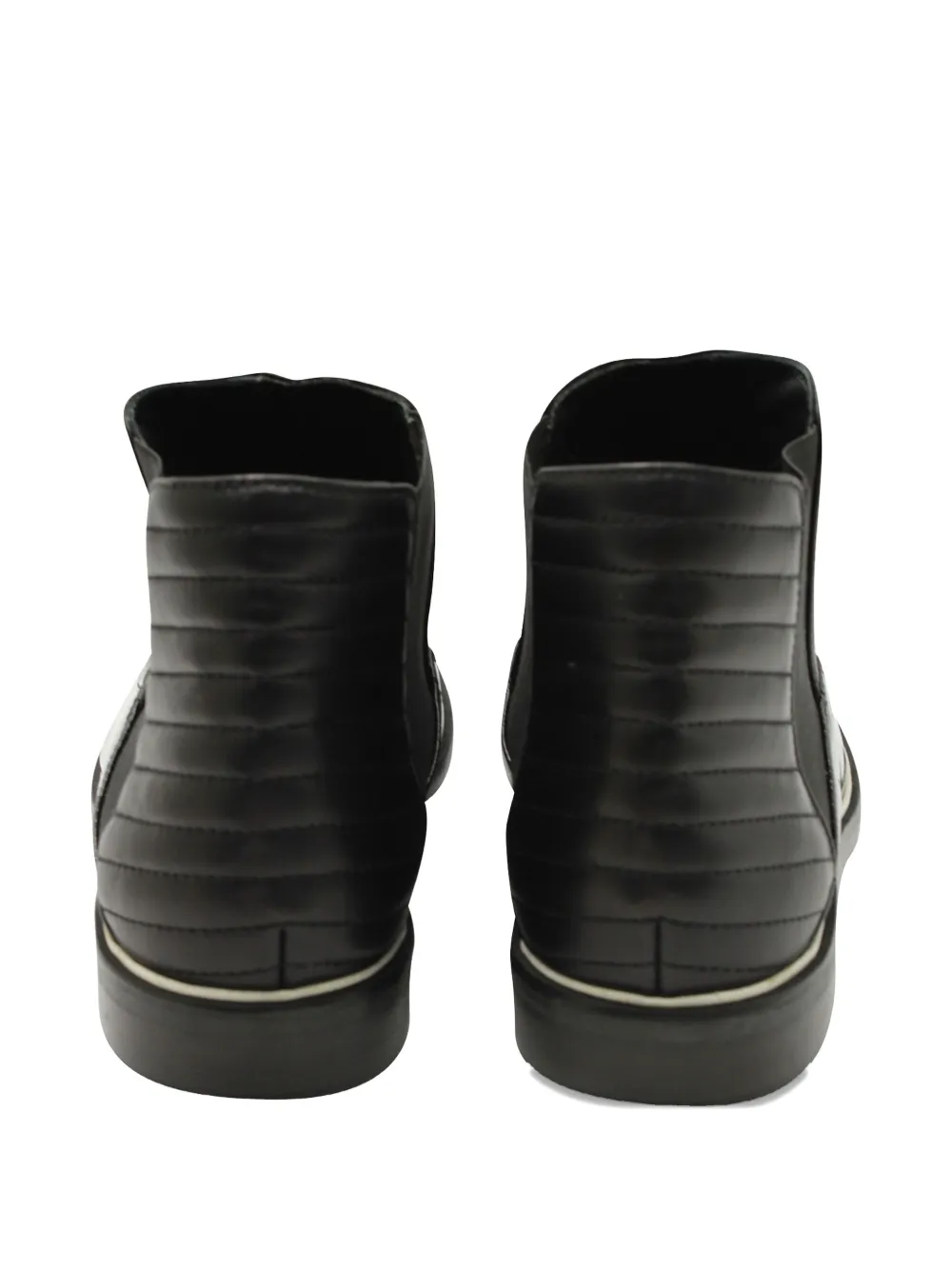 Pre-owned Nicholas Kirkwood Quilted Leather Ankle Boots In Black