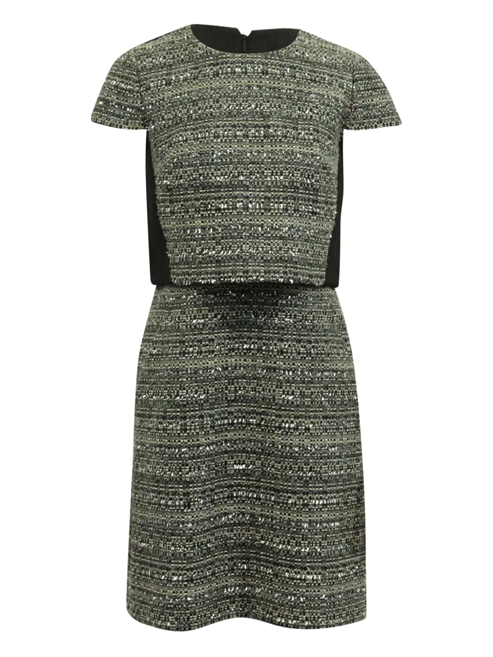 Tory Burch tweed two-tone mini dress | Green | Image 1