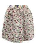 MSGM floral-pattern pleated mini skirt - Pink