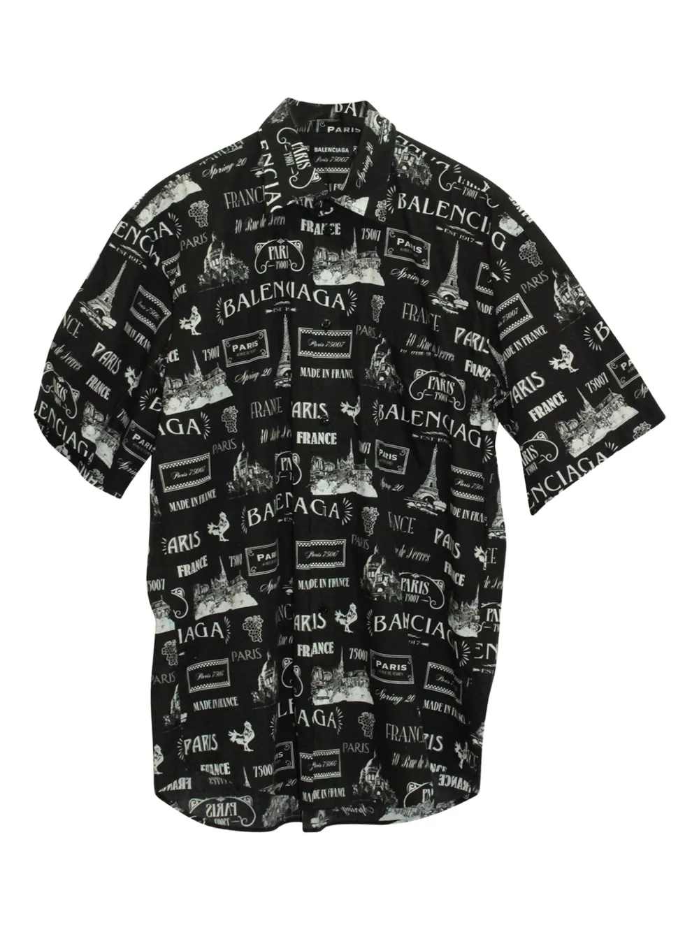 Balenciaga Pre-Owned graphic-print short-sleeved shirt | Image 1