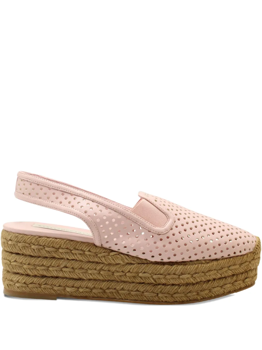 Stella McCartney Pre-Owned perforated slingback espadrilles | Pink | Image 1