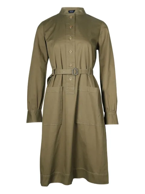 A.P.C. belted button-front dress